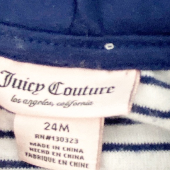 {2} Juicy Couture Girls 2 Pieces Hoody Shorts Sets Size 24 months - Picture 5 of 9